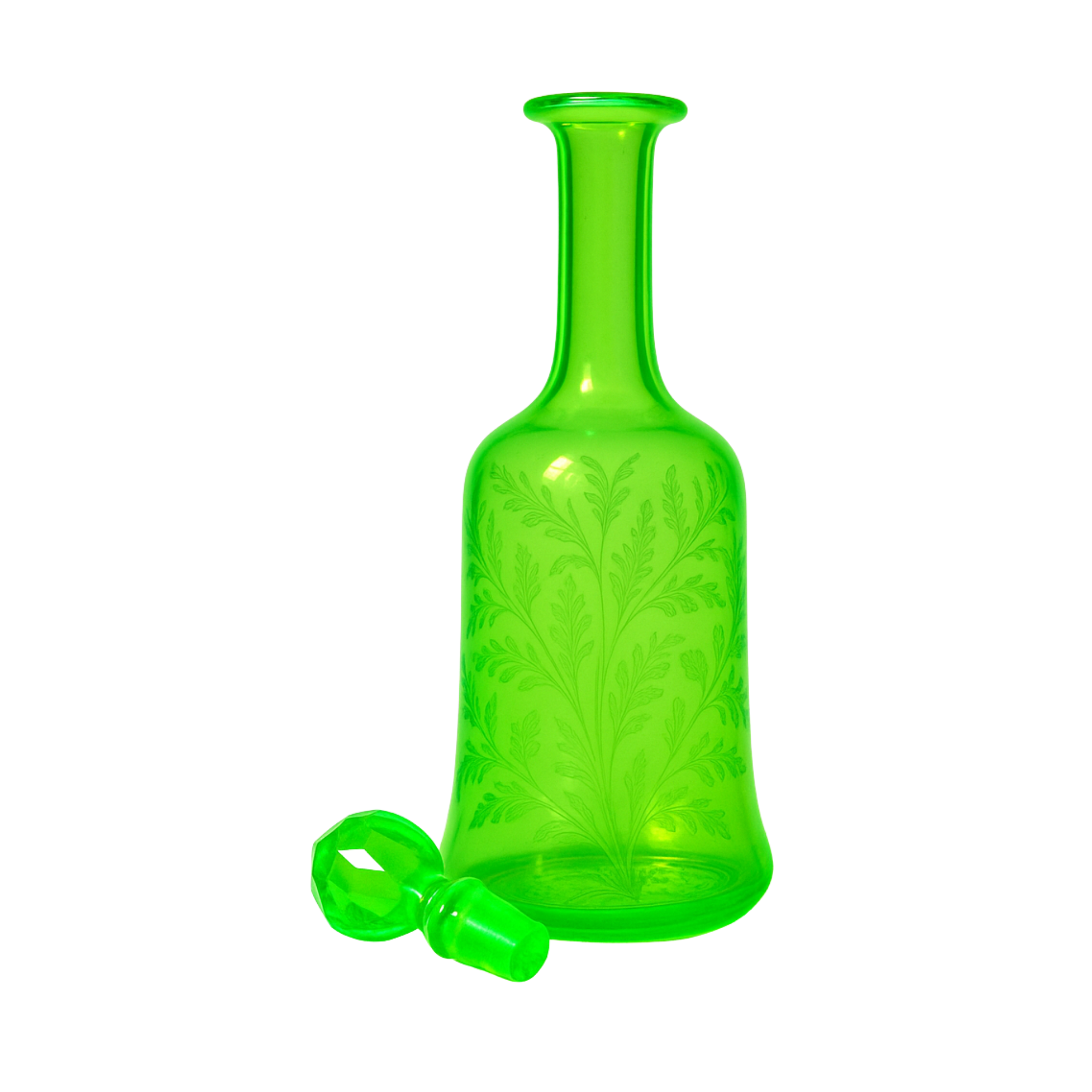 Uranium Glass Collection | Vintage UV Reactive Glassware UK | TheVoyageBird