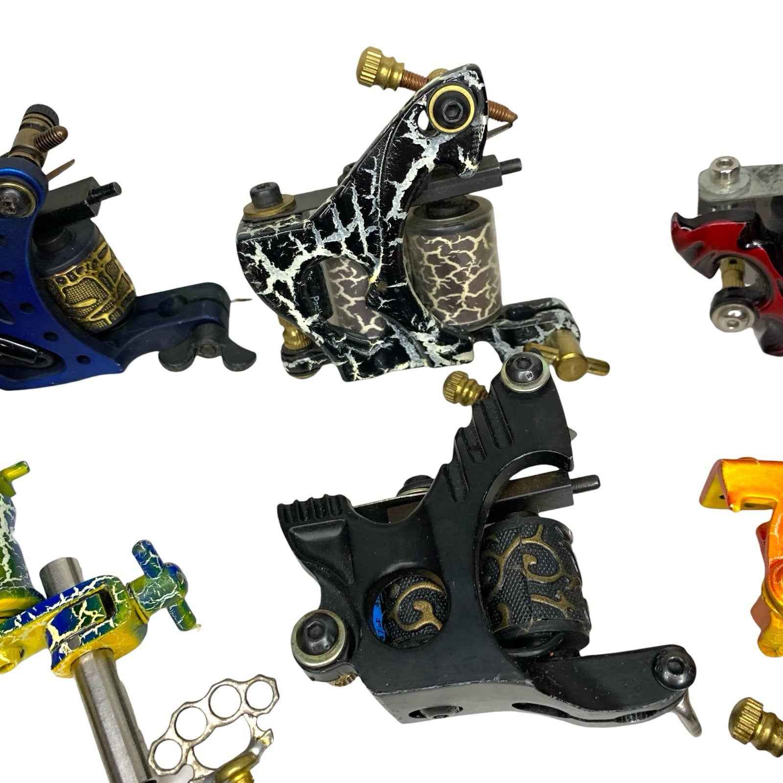 Bundle Joblot 8x Coil Tattoo Machines Guns Liner Shader Set Mixed Colours