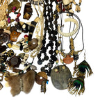 1.5kg Ethnic Tribal Jewellery Bundle Wood Bovine Bone Findings Job Lot