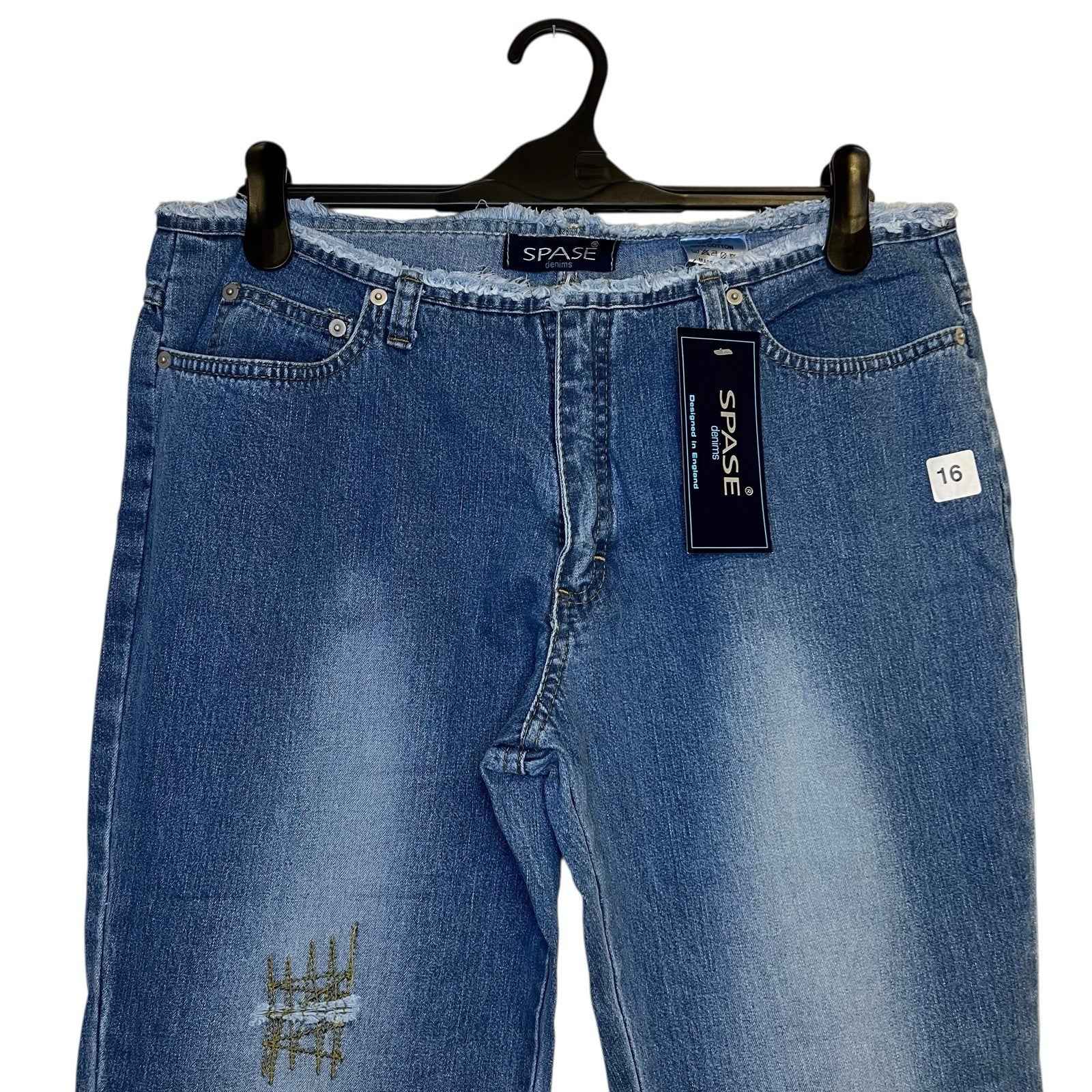 Spase Denim Women's Ladies Jeans Bootcut Low Cut Rise Size 16