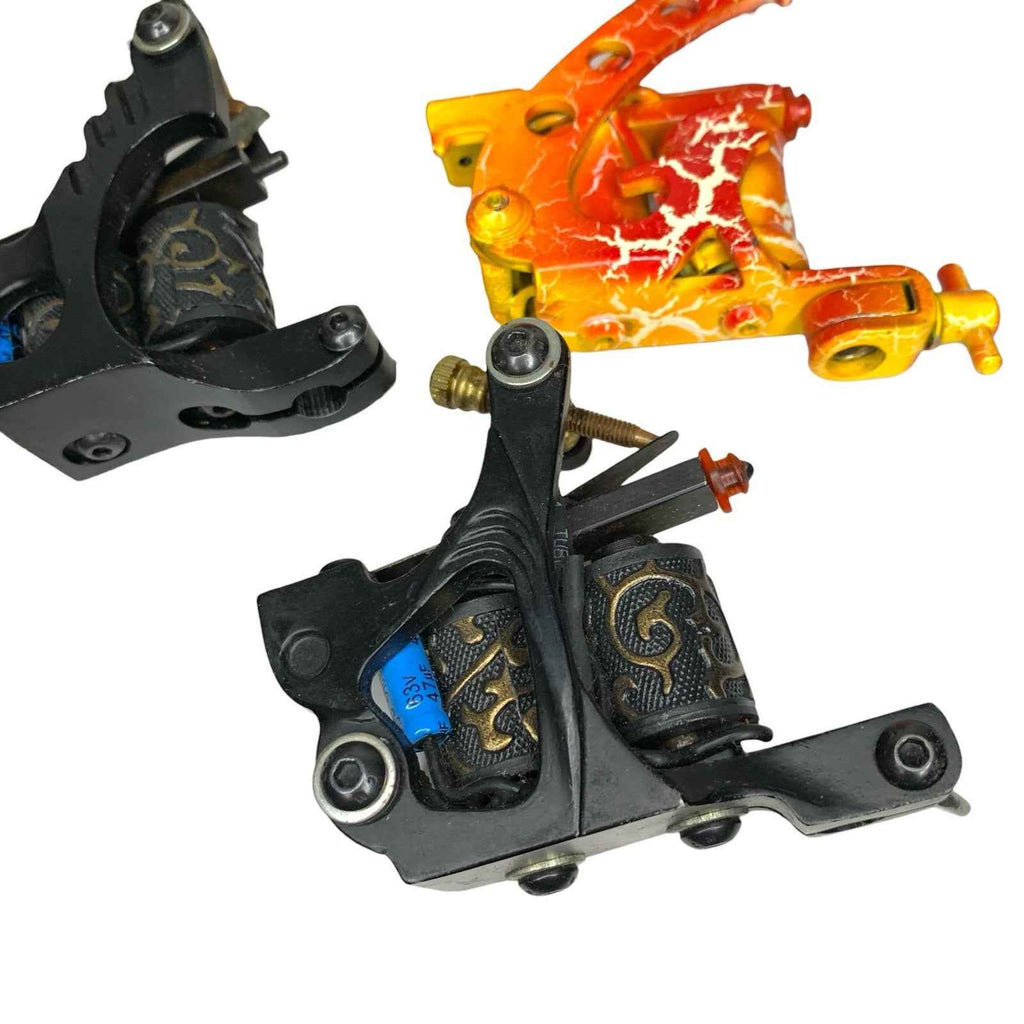 Bundle Joblot 8x Coil Tattoo Machines Guns Liner Shader Set Mixed Colours