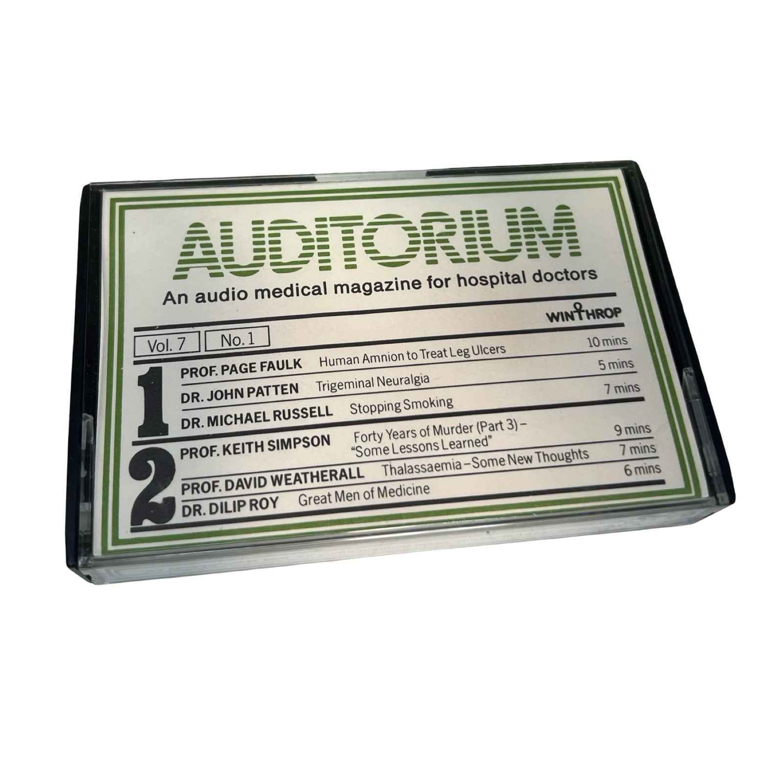 Vintage AUDITORIUM Medical Audio Cassette Job Lot Hospital Doctor Training