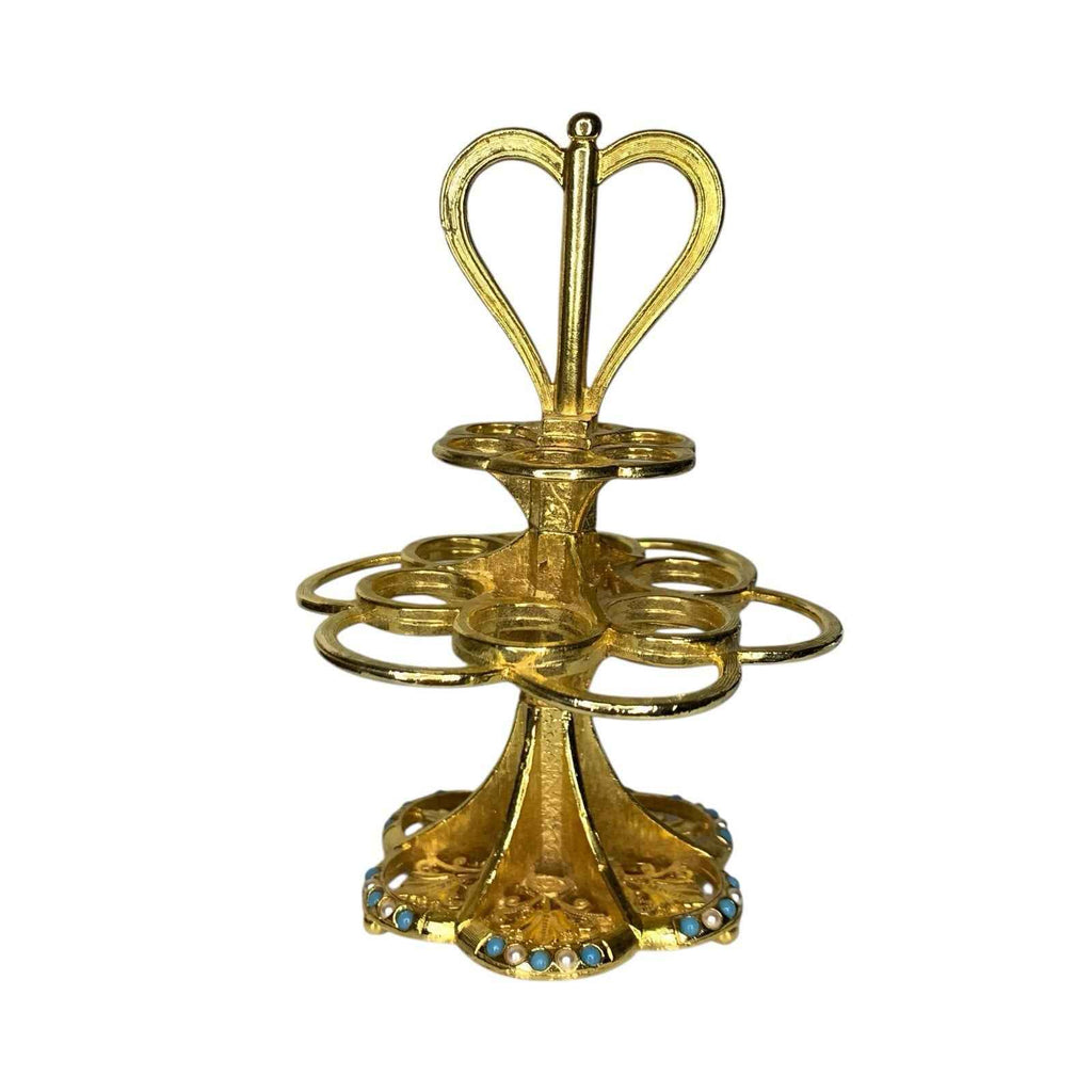 Vintage Mirella Vanity Stand Model 2372 Makeup Pencil & Perfume Vial Holder Boxe