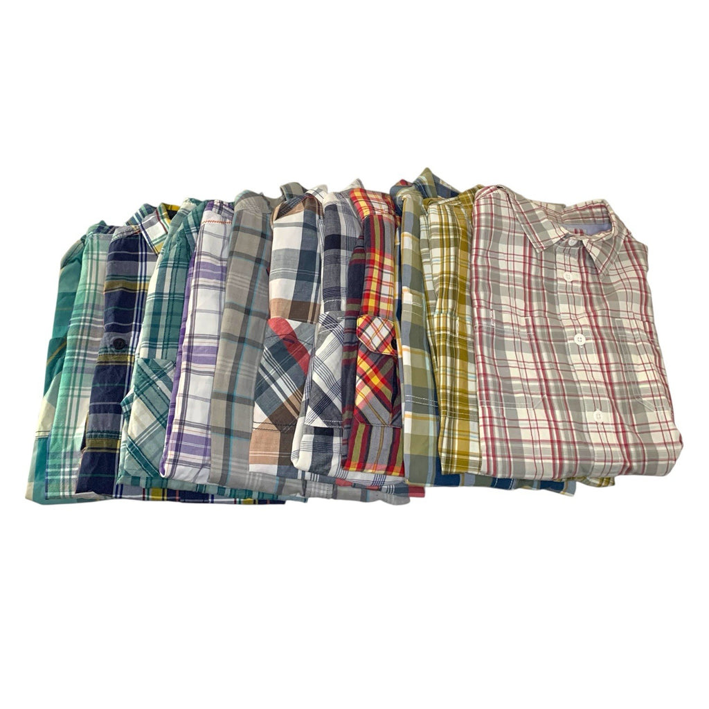 11x Weird Fish Mens Shirts Bundle Short Sleeve Checked Cotton Size M Medium L Casual Shirts & Tops by TheVoyageBird