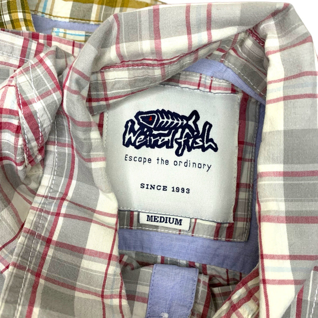 11x Weird Fish Mens Shirts Bundle Short Sleeve Checked Cotton Size M Medium L Casual Shirts & Tops by TheVoyageBird