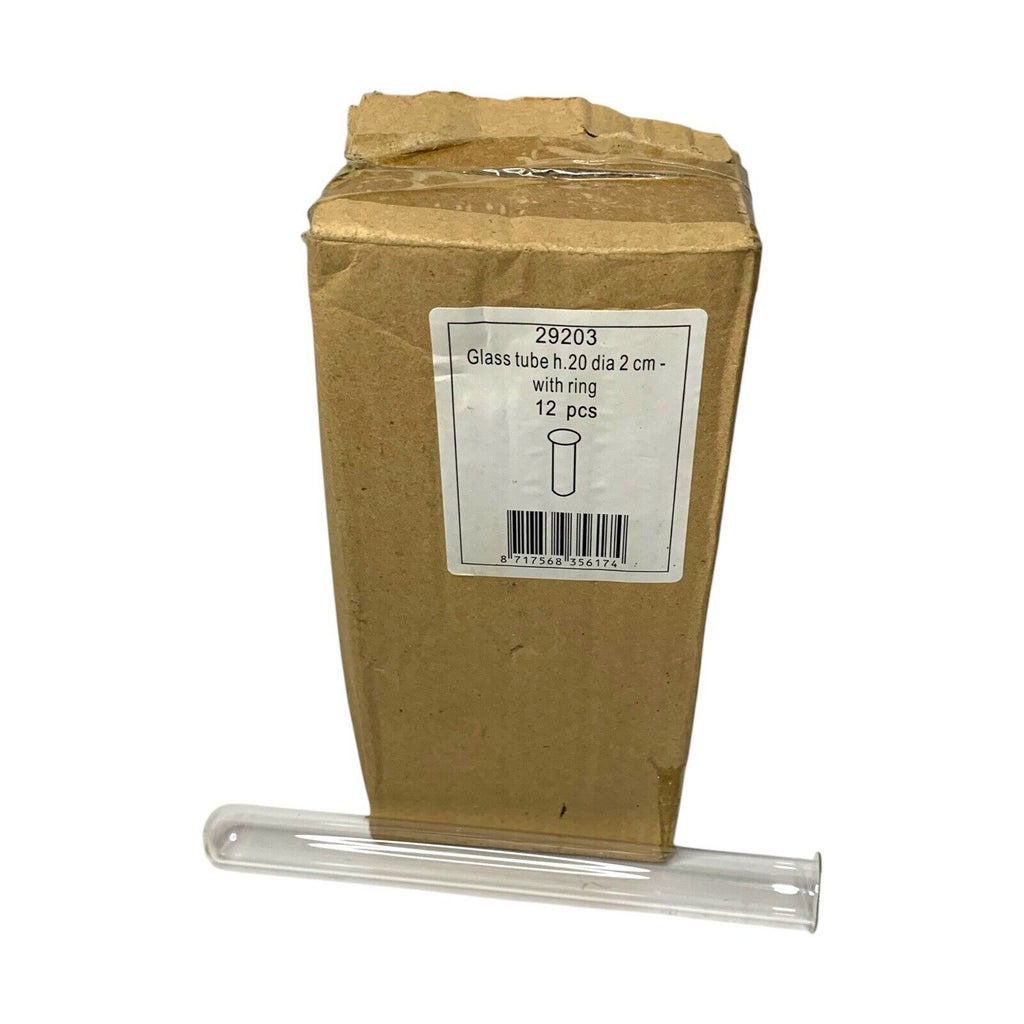 12 x Glass Test Tubes with Lip Wedding Party Home Decoration 20cm x 2cm Test Tubes by TheVoyageBird