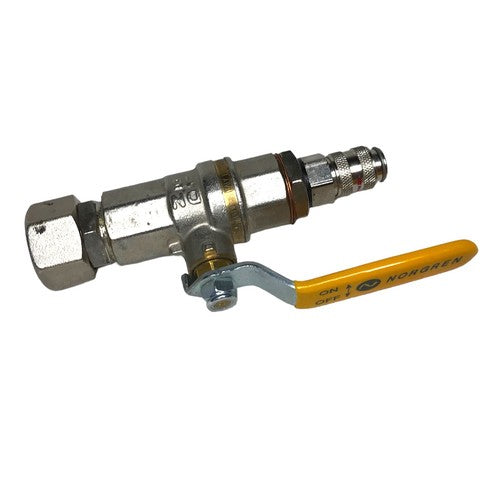 Pneumatic Air Ball Valve with Quick Coupler 1/2" BSP DN15 Norgren Shut-Off Tap