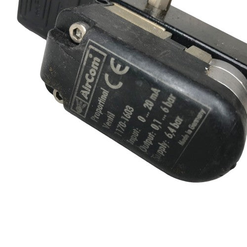 Aircom Proportional Valve 1170-1603 Pneumatic 0–20 mA 0.1–6 Bar Control Unit