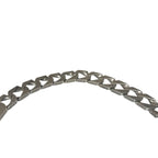 Heavyweight Solid 925 Sterling Silver Bracelet 57g Half Patterned Bark Effect