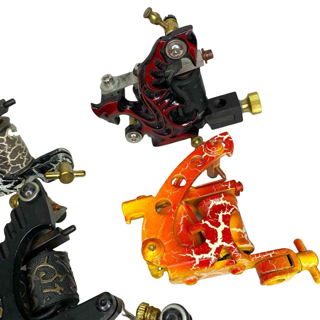 Bundle Joblot 8x Coil Tattoo Machines Guns Liner Shader Set Mixed Colours