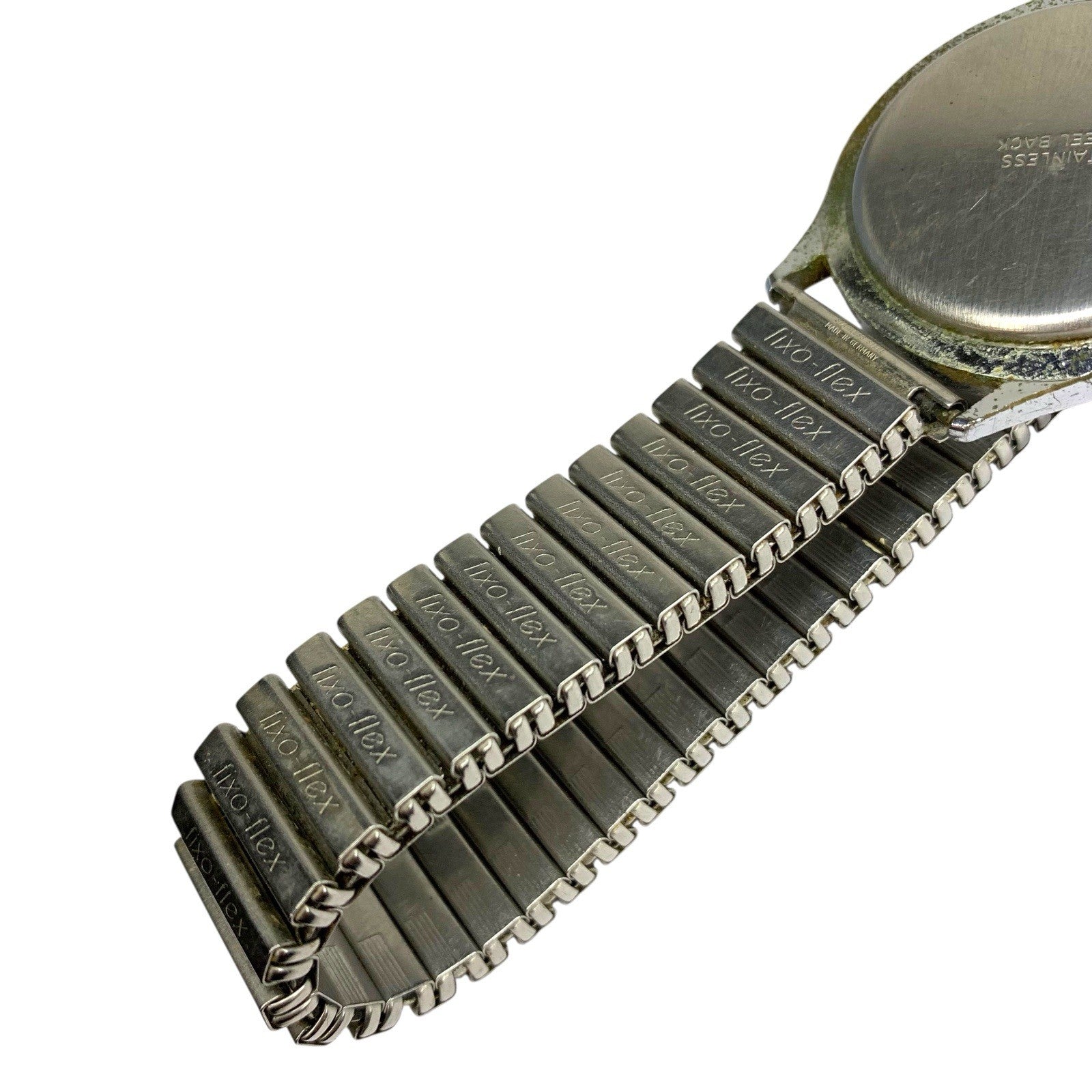 1950s Fixo-Flex Stainless Steel Expanding Watch Strap – Vintage – On Watch Other Watch Parts by TheVoyageBird
