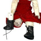 1980s Victorian Style Bisque Porcelain Doll Blue Eyes Vintage White Skin Read Antique Dolls by TheVoyageBird