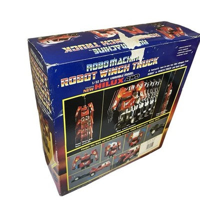Vintage Bandai Robo Machine Robot Winch Truck 1/22 Hilux 4WD Boxed 1985 Japan