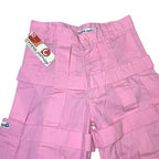 Criminal Damage Kids Cargo Pants Light Pink Lattice Style Y2K BNWT Waist 25"