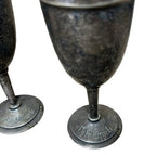 Vintage Cafe Engels Goblets x3 Alpacca Silber 90 Silver Plated Wine Cups - detail view
