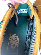 Vans Suede Lace Up Trainers Mustard Orange UK 5 Vulcanised Sole Skate Shoes