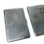 3 Vintage Map Cigarette Cases Emu Har-Bro Britain Ireland Malaya Singapore