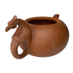 Vintage Yixing Phoenix Handle Teapot Factory 1 Square Circle Zisha Boxed