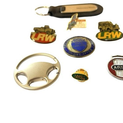 Vintage Car Pin Badge Job Lot Mercedes Ford Land Rover Ariel Honda IRW Mixed