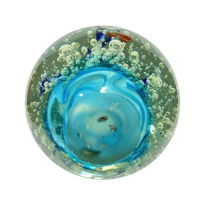 Large Studio Art Glass Aquarium Fish Paperweight Bubble Glass Sculpture 2.2kg