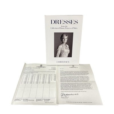 Christie’s 1997 Princess Diana Dresses Auction Catalogue Results Insert
