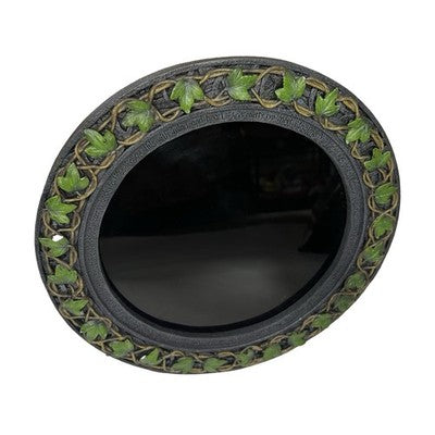 Nemesis Now Gothic Ivy Vine Round Mirror Pagan Wiccan Wall Tabletop Decor - front view