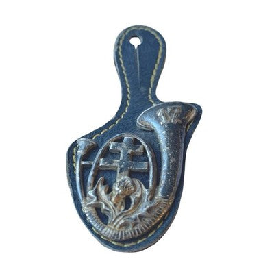 French 17e BCP Chasseurs a Pied Military Badge Drago Paris Nice Leather