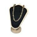 Vintage Carved Bone Horn Bead Necklace Tribal Boho Ethnic Statement Jewellery
