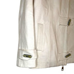 Amy Gee Ladies Duffel Coat Cream Beige Toggle Jacket Winter Warm Size 14 EU 42