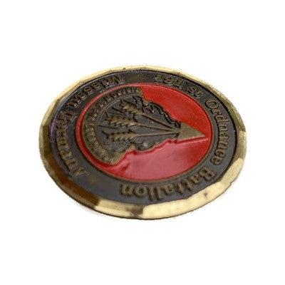 Vintage US Army 191st Ordnance Battalion Challenge Coin Miesau Germany