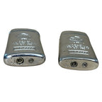 Pair Vintage Sang Xin 5888 5858 Eagle Windproof Butane Gas Lighters Pouch