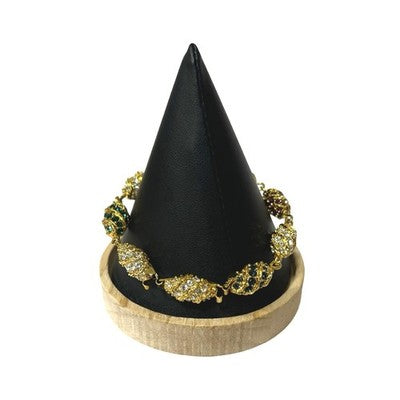 Jackie Kennedy Camrose & Kross Swarovski Crystal Egg Hinged Bangle Bracelet