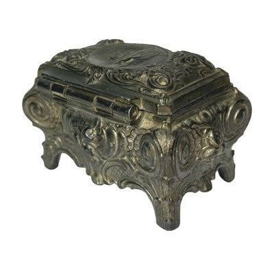 Vintage Kölner Dom Cologne Cathedral Metal Trinket Jewellery Box Germany - back view