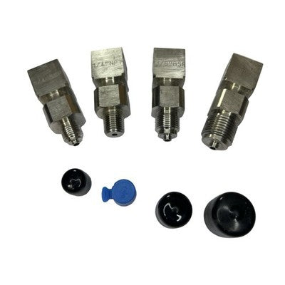 4x Stainless Hydraulic Instrument Adaptor Fittings 1/4 3/8 1/2 BSP NPT Lot — view 1