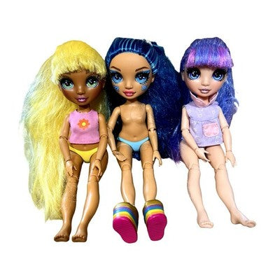 3x Rainbow High Dolls Bundle Sunny River Violet MGA 2019 — view 1