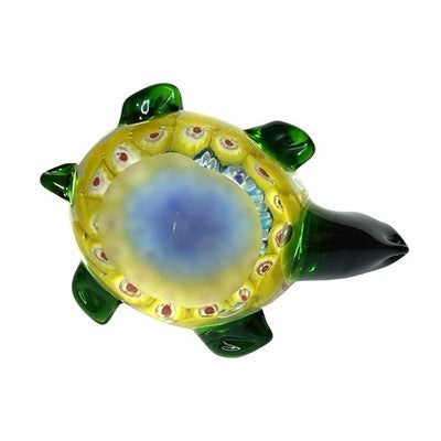 Vintage Murano Millefiori Art Glass Turtle Tortoise Paperweight Figurine