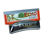 Vintage M. Hohner ECHO Curved Harmonica - With Box - Made In Germany