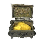 Vintage Kölner Dom Cologne Cathedral Metal Trinket Jewellery Box Germany - detail view
