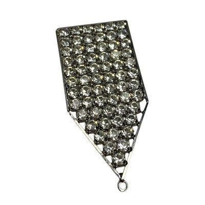 Jutta Brooch Vintage Reissig Hamburg Germany Pendant Rhinestones - Very Rare