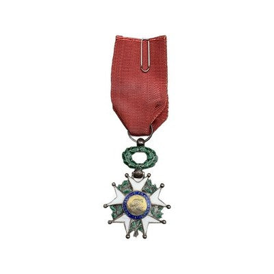 French Legion of Honour Knight Cross Third Republic 1870 Silver Enamel Medal