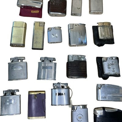 19x Vintage Ronson Lighters Job Lot Bundle Mixed Models
