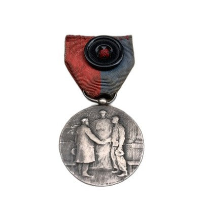 Vintage French Medal of Honour Labour Commerce Industry Marseille Silver