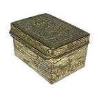 Antique Japanese Meiji Silver Bonbonniere Russo-Japanese War 1904-05 Box - side view