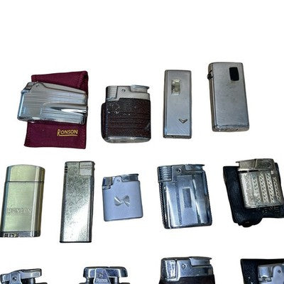 19x Vintage Ronson Lighters Job Lot Bundle Mixed Models