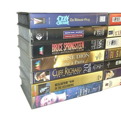 Job Lot 14 Music VHS Tapes Smashing Pumpkins Eminem Ozzy Depeche Mode MTV