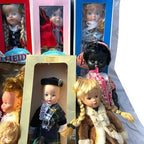 32x Vintage Doll Job Lot Porcelain Costume Souvenir Boxed Dolls