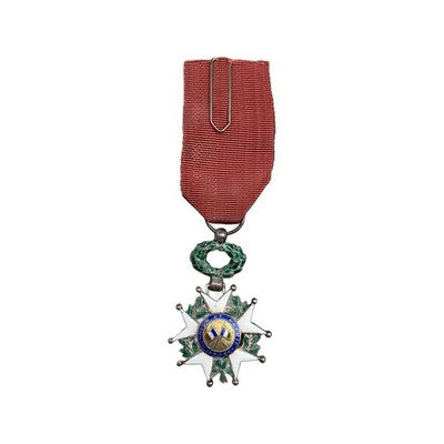 French Legion of Honour Knight Cross Third Republic 1870 Silver Enamel Medal