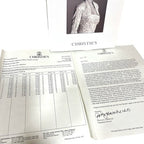 Christie’s 1997 Princess Diana Dresses Auction Catalogue Results Insert - side view