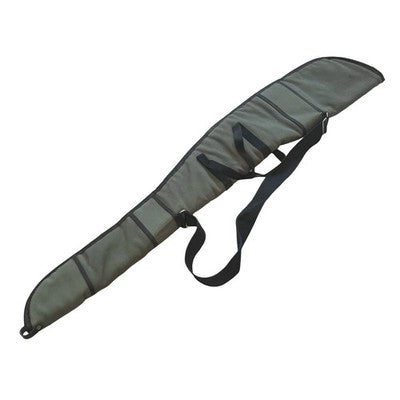 50" 128cm Padded Rifle Shotgun Gun Slip Case Fleece Lined Green Shoulder Strap — view 1