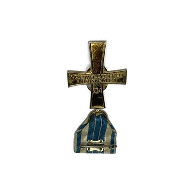 German Bavarian Fire Service Merit Cross 1955 Feuerlöschwesen Medal Gilt Pin